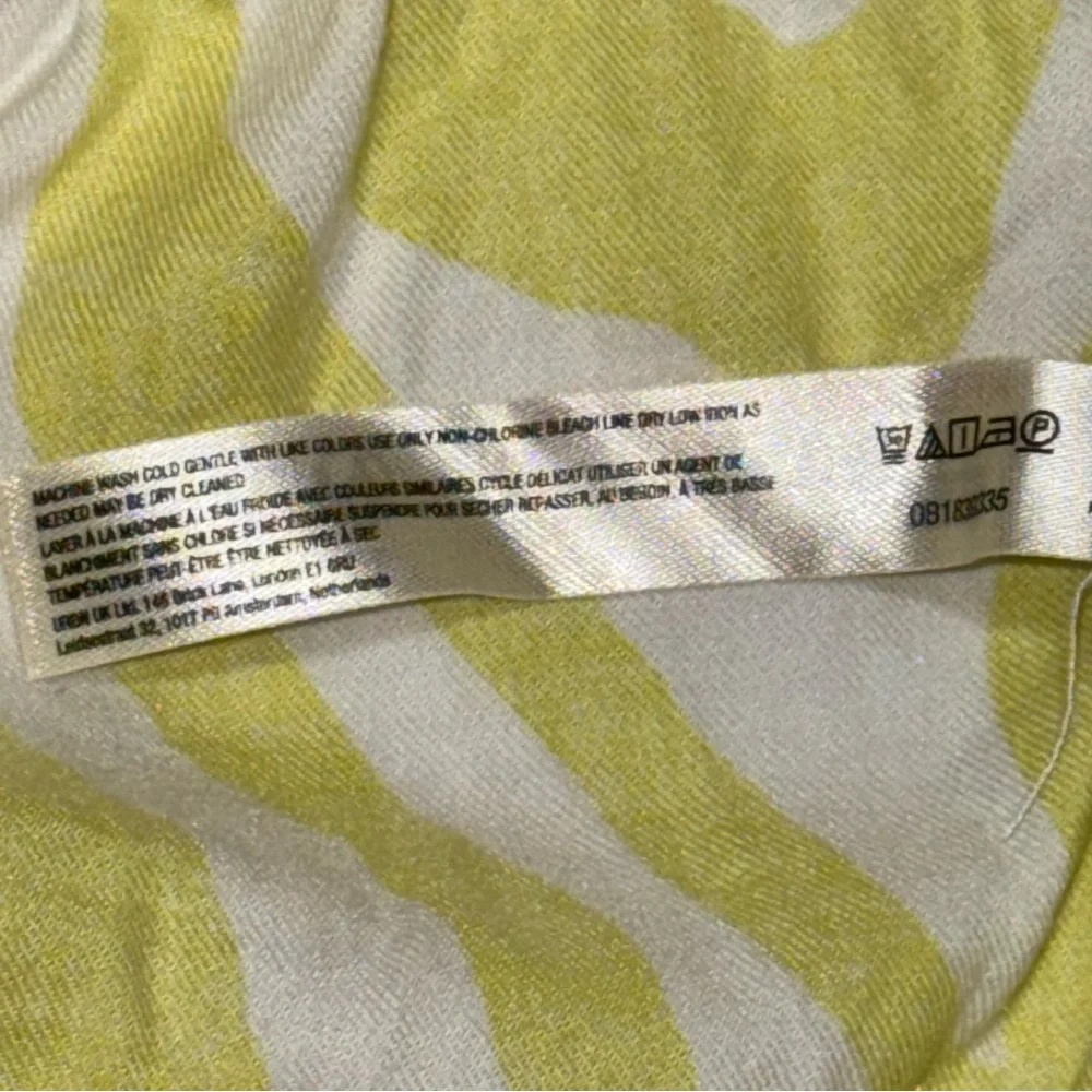 Anthropologie Yellow Zebra Print Wide Leg Pajama Lounge Pants L